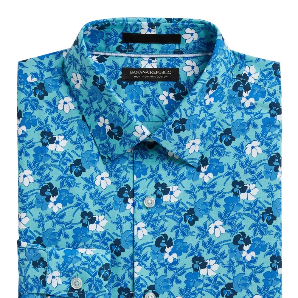 NWT Banana Republic Slim Fit No Iron Dress shirt